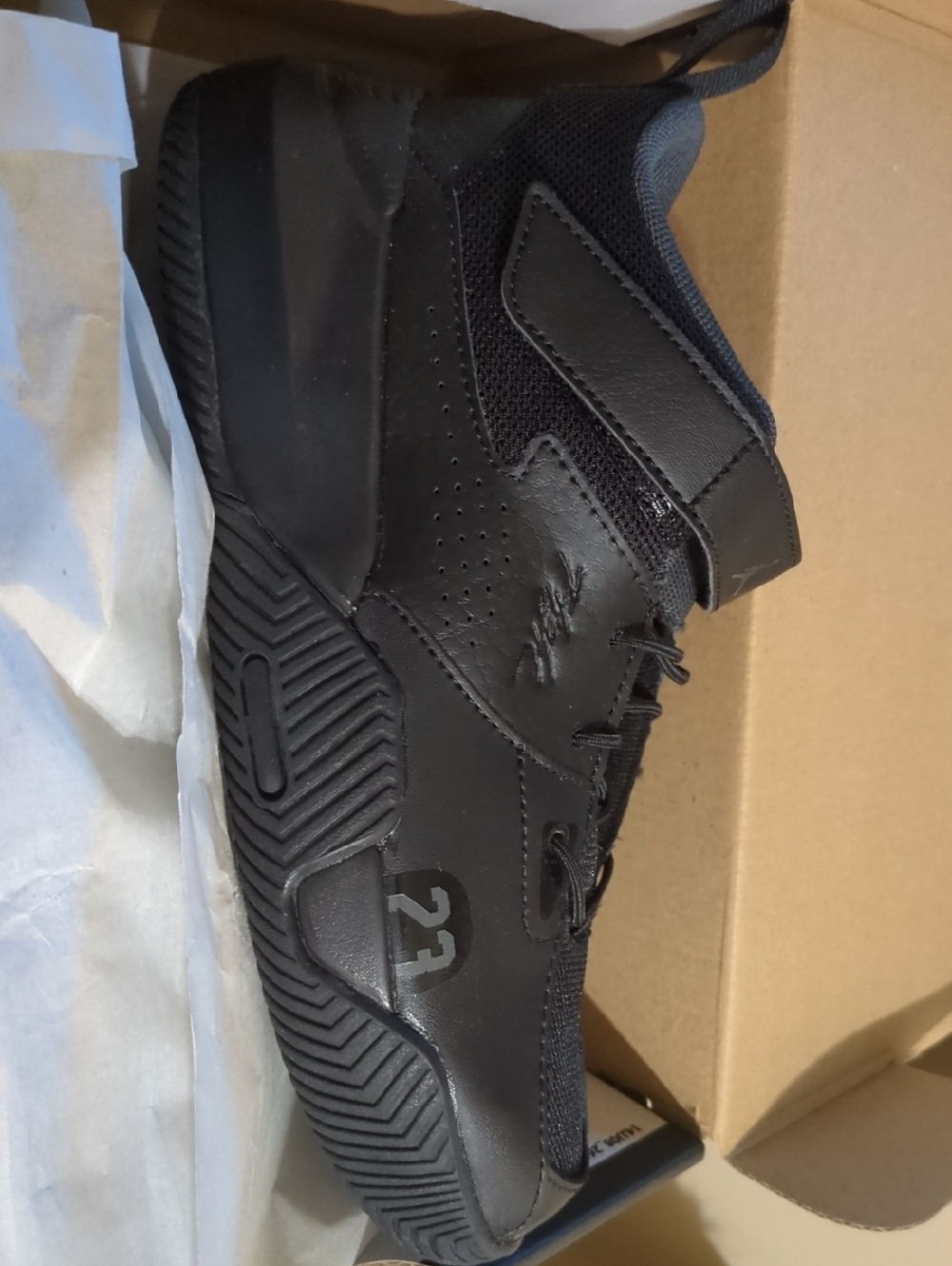 Jordan Kids' All-Black High-Top Sneakers - Picture 3 of 4